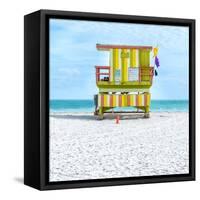 Miami Beach IX-Richard Silver-Framed Stretched Canvas