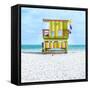 Miami Beach IX-Richard Silver-Framed Stretched Canvas