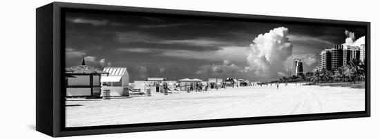 Miami Beach Landscape - South Beach - Miami - Florida-Philippe Hugonnard-Framed Stretched Canvas