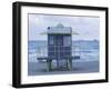 Miami Beach Lifeguard Shack, Miami Beach, Florida, USA-Walter Bibikow-Framed Photographic Print