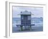 Miami Beach Lifeguard Shack, Miami Beach, Florida, USA-Walter Bibikow-Framed Photographic Print