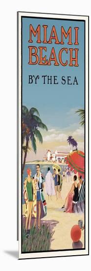 Miami Beach, Palms and Sunshine-null-Mounted Premium Giclee Print