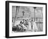 Miami Beach's Versailles Hotel Holding a Fashion Show on Terrace, Sponsored by Saks Fifth Avenue-William C^ Shrout-Framed Photographic Print