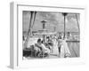 Miami Beach's Versailles Hotel Holding a Fashion Show on Terrace, Sponsored by Saks Fifth Avenue-William C^ Shrout-Framed Photographic Print