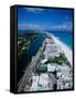 Miami Beach Skyline, Aerial, Miami, Florida, USA-Steve Vidler-Framed Stretched Canvas