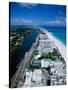 Miami Beach Skyline, Aerial, Miami, Florida, USA-Steve Vidler-Stretched Canvas