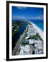 Miami Beach Skyline, Aerial, Miami, Florida, USA-Steve Vidler-Framed Photographic Print