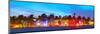 Miami Beach Sunset Ocean Drive-null-Mounted Art Print