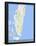 Miami Beach, United States of America Map-null-Framed Poster