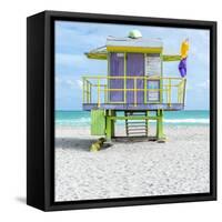 Miami Beach VIII-Richard Silver-Framed Stretched Canvas