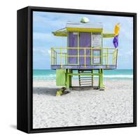 Miami Beach VIII-Richard Silver-Framed Stretched Canvas