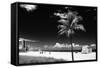Miami Beach with Life Guard Station - Florida - USA-Philippe Hugonnard-Framed Stretched Canvas