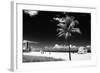 Miami Beach with Life Guard Station - Florida - USA-Philippe Hugonnard-Framed Photographic Print