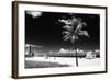 Miami Beach with Life Guard Station - Florida - USA-Philippe Hugonnard-Framed Photographic Print