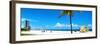 Miami Beach with Life Guard Station - Florida - USA-Philippe Hugonnard-Framed Photographic Print