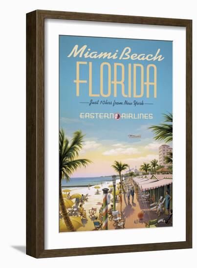 Miami Beach-Kerne Erickson-Framed Giclee Print