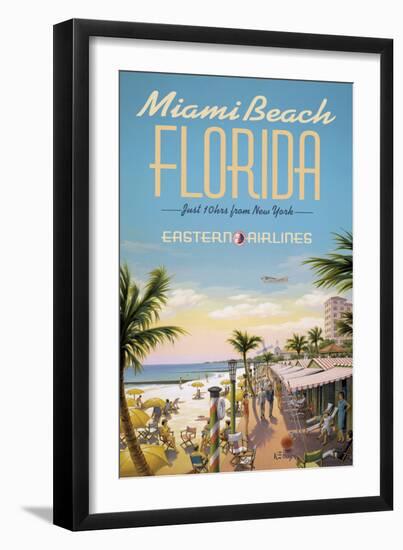 Miami Beach-Kerne Erickson-Framed Giclee Print