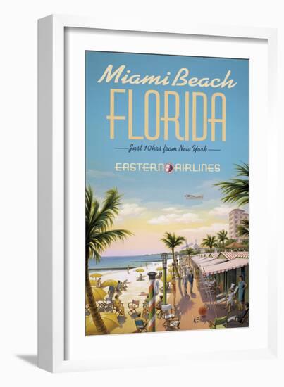 Miami Beach-Kerne Erickson-Framed Giclee Print