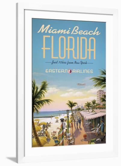 Miami Beach-Kerne Erickson-Framed Giclee Print