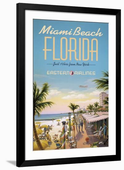 Miami Beach-Kerne Erickson-Framed Giclee Print