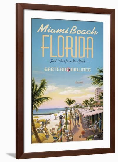 Miami Beach-Kerne Erickson-Framed Giclee Print