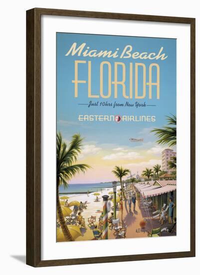 Miami Beach-Kerne Erickson-Framed Giclee Print