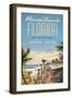 Miami Beach-Kerne Erickson-Framed Premium Giclee Print