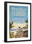 Miami Beach-Kerne Erickson-Framed Premium Giclee Print