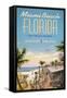 Miami Beach-Kerne Erickson-Framed Stretched Canvas