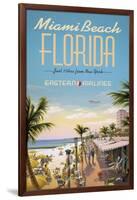 Miami Beach-Kerne Erickson-Framed Giclee Print