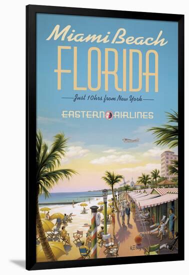 Miami Beach-Kerne Erickson-Framed Giclee Print