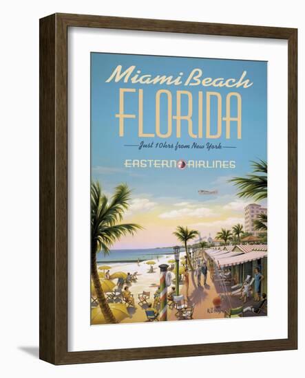 Miami Beach-Kerne Erickson-Framed Art Print