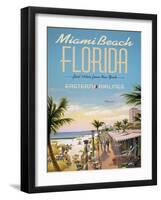 Miami Beach-Kerne Erickson-Framed Art Print