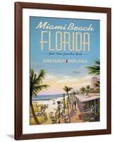 Miami Beach-Kerne Erickson-Framed Art Print