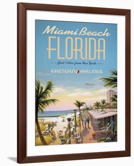 Miami Beach-Kerne Erickson-Framed Art Print