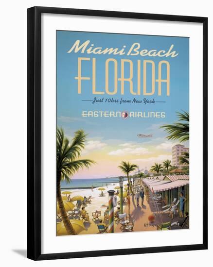 Miami Beach-Kerne Erickson-Framed Art Print