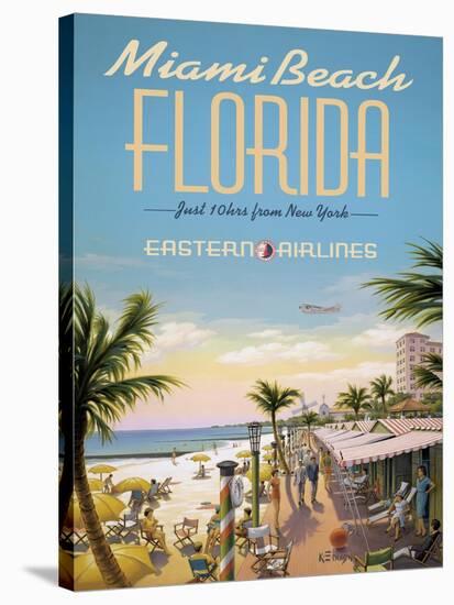 Miami Beach-Kerne Erickson-Stretched Canvas