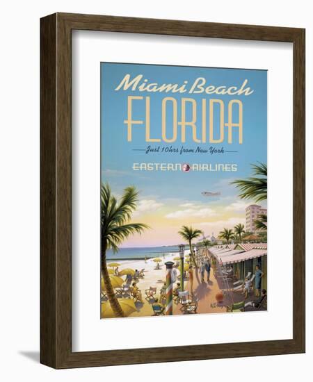 Miami Beach-Kerne Erickson-Framed Art Print