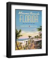 Miami Beach-Kerne Erickson-Framed Art Print