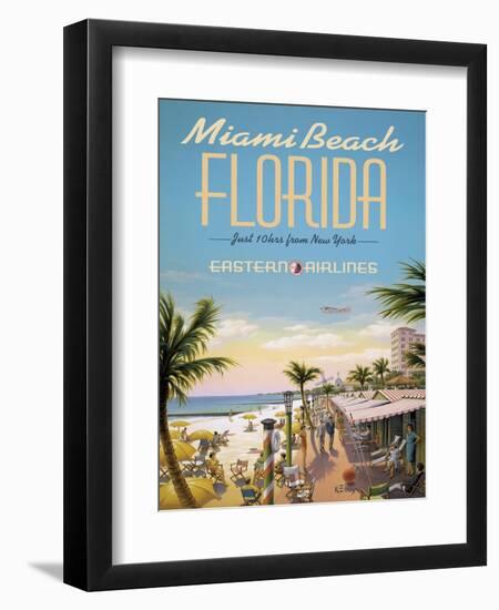 Miami Beach-Kerne Erickson-Framed Art Print