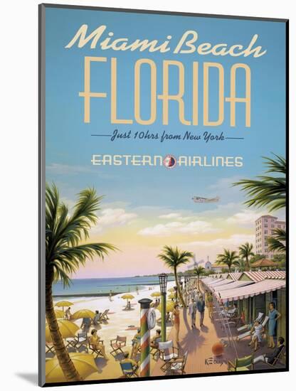 Miami Beach-Kerne Erickson-Mounted Art Print