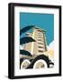 Miami Blank - Dave Thompson Contemporary Travel Print-Dave Thompson-Framed Art Print