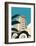 Miami Blank - Dave Thompson Contemporary Travel Print-Dave Thompson-Framed Art Print