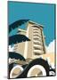 Miami Blank - Dave Thompson Contemporary Travel Print-Dave Thompson-Mounted Art Print