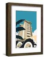 Miami Blank - Dave Thompson Contemporary Travel Print-Dave Thompson-Framed Giclee Print