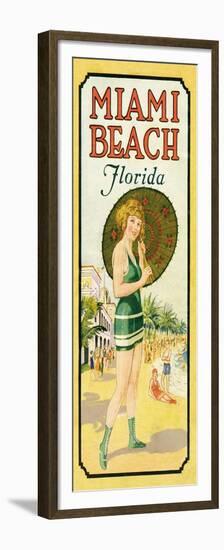 Miami, by the Sea-null-Framed Premium Giclee Print