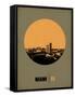 Miami Circle Poster 1-NaxArt-Framed Stretched Canvas