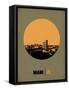 Miami Circle Poster 1-NaxArt-Framed Stretched Canvas