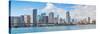 Miami City Skyline Panorama over Sea-Songquan Deng-Stretched Canvas