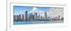 Miami City Skyline Panorama over Sea-Songquan Deng-Framed Photographic Print